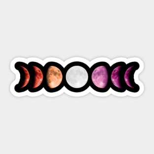 Lesbian Moon Phase Sticker